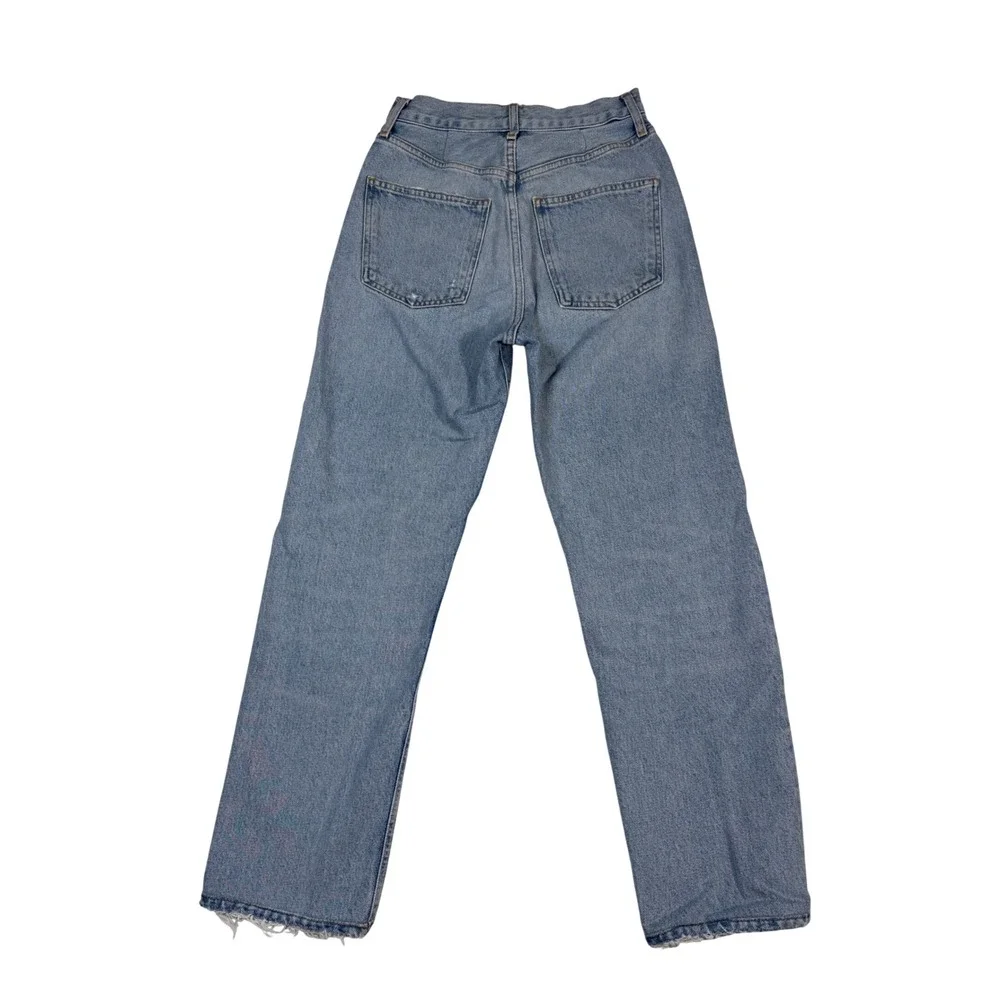 AGOLDE 90's Mid Rise Loose Fit Jeans Light Wash Organic Cotton 25